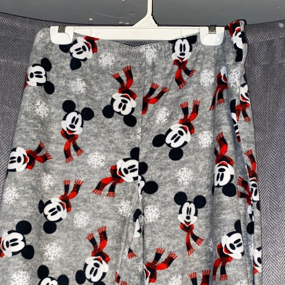Disney Women's Mickey Mouse Pajama Pants - Gray and Red - Picture 2 of 3
